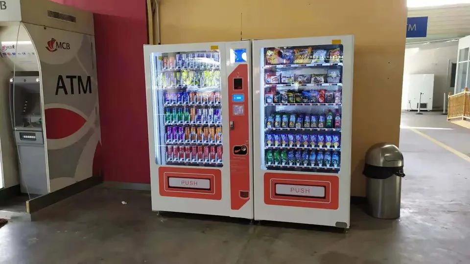 Best Price Automatic Snack And Drink Vending Machine Store Foods Combo Water Vending Machines With Card Reader