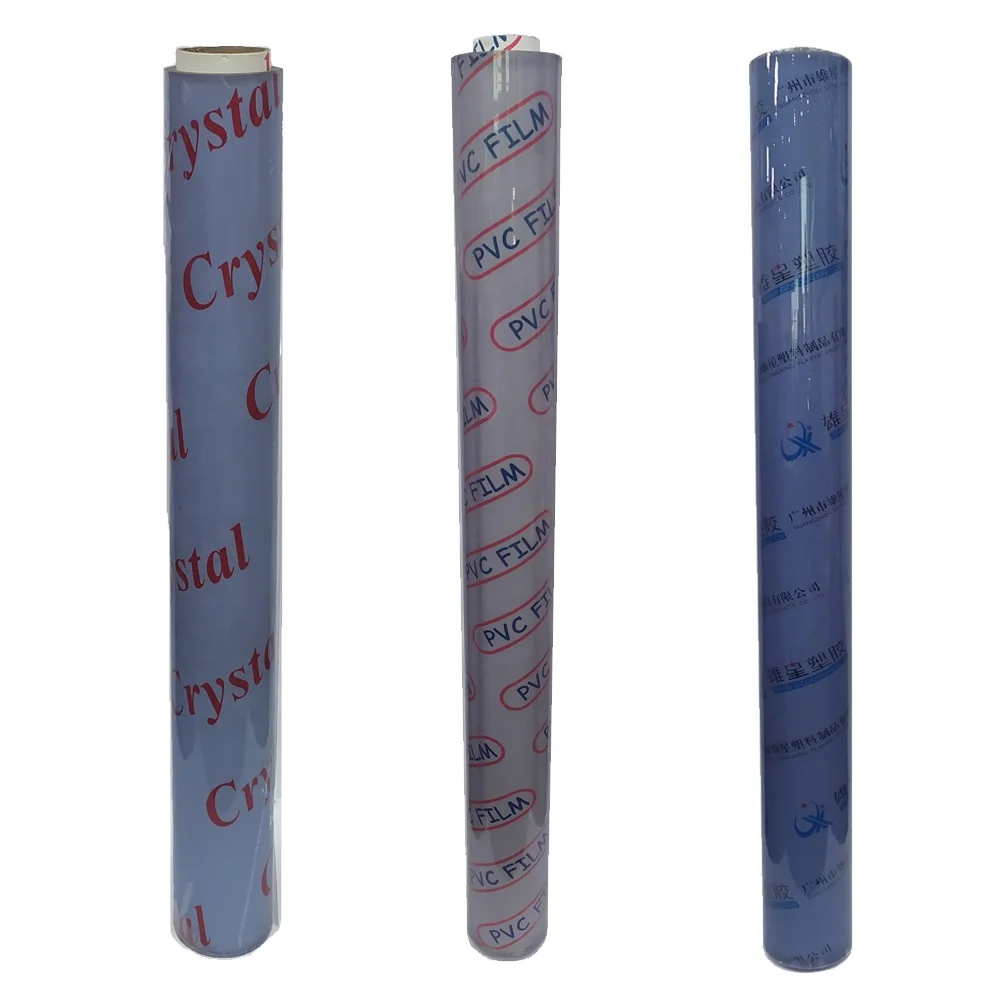 Soft transparent Blue Color PVC Super Clear Table Cloth Door Curtains Anti-cold Anti-UV Standard