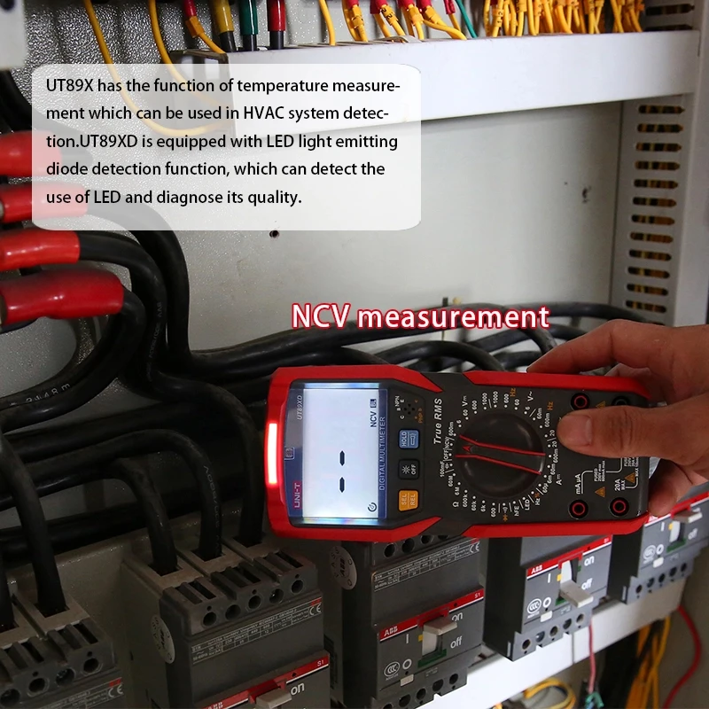 UNI-T Multimeter Digital Professional UT89X True RMS NCV 20A Current AC DC Voltmeter Capacitance Resistance Tester Multimeter