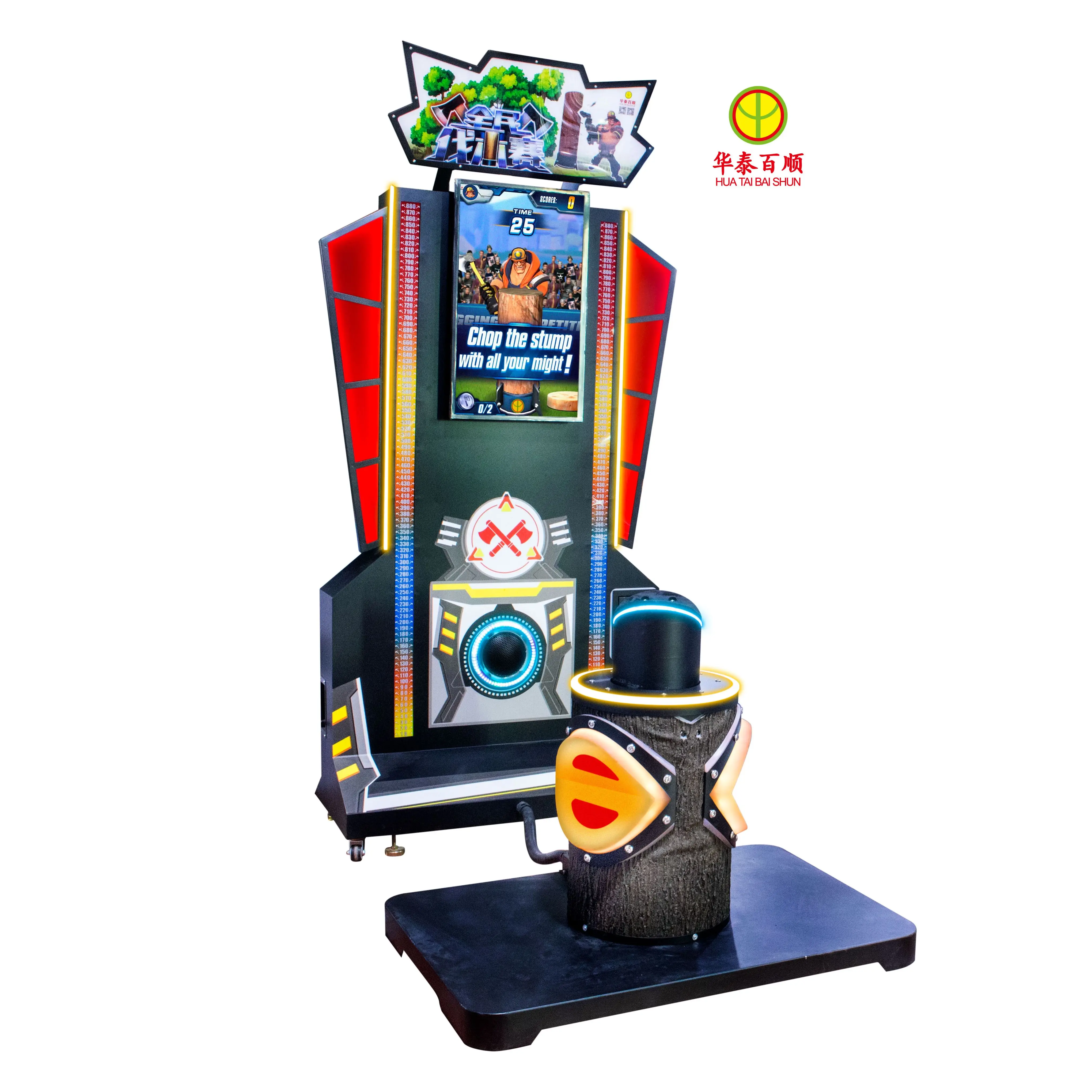 Simulator Strength Competition Lumberjack Champion Game Machine Original created Axe Cutting game Simulator Arcade games machine