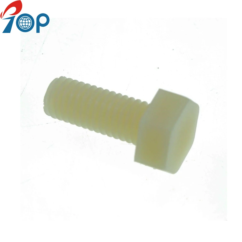 
Moderate price M5 M6 M8 M10 M12 Nylon Plastic Hex Head Bolt 