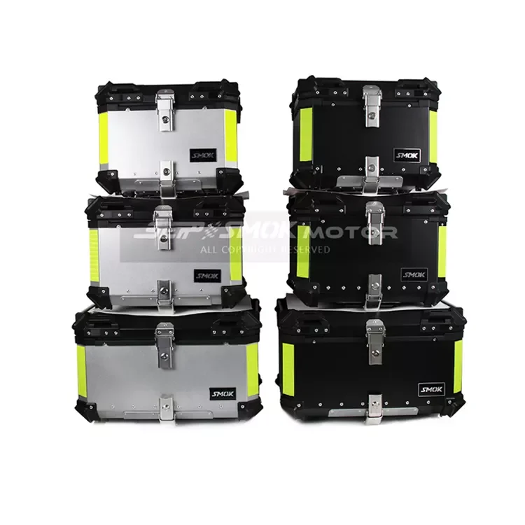 Водонепроницаемый ударопрочный чехол для багажа 25L 36L 45L 55L 65L 80L 100L Аксессуары для мотоцикла из алюминиевого сплава верхний багажный ящик