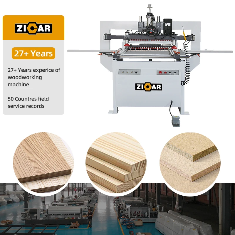 ZICAR double boring machine small boring machine can punch vertical horizontal 45 degree holes woodwork punching machine