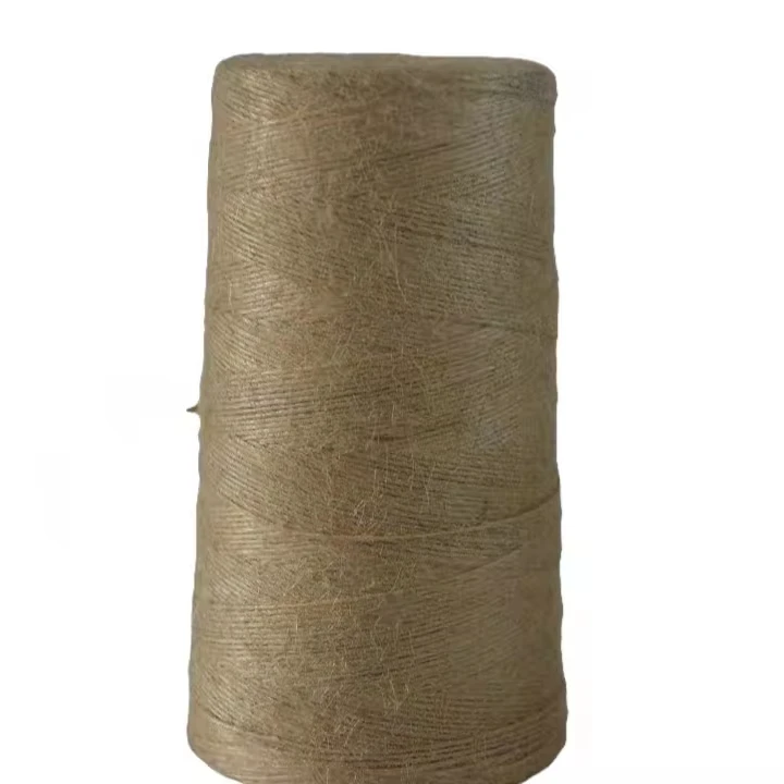 Low price reusable and washable standard quality eco friendly 100% braided jute yarn  8LBS/1PLY(CRM)