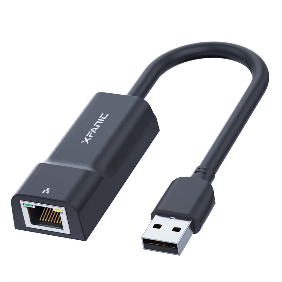 
Factory Price Usb 2.0 to 10/100 Network Lan Wired Adapter Extender Rj45 USB Over Network Adapter 