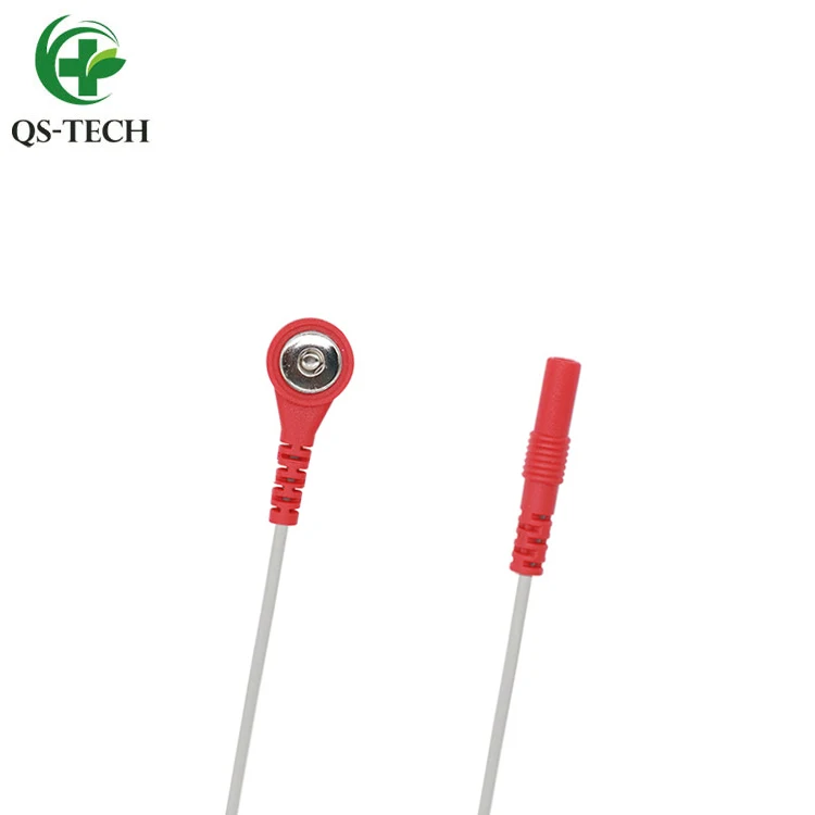 Tens Lead Wire Adapters Banana Plug To 3.5mm Snap Connector For Tens