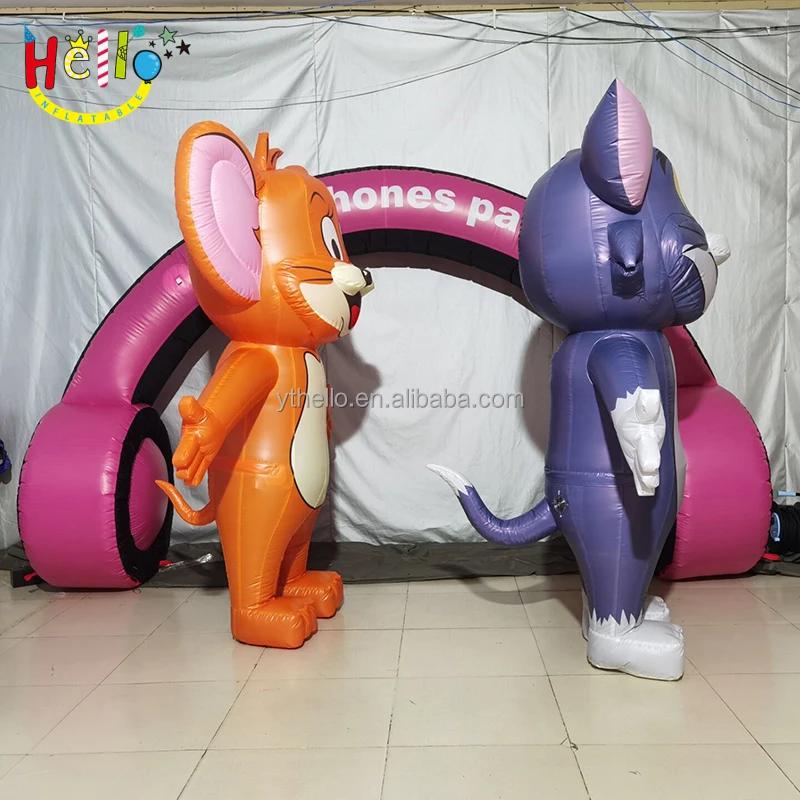 Outdoor inflatable advertising model new design inflatable Tom and Jerry