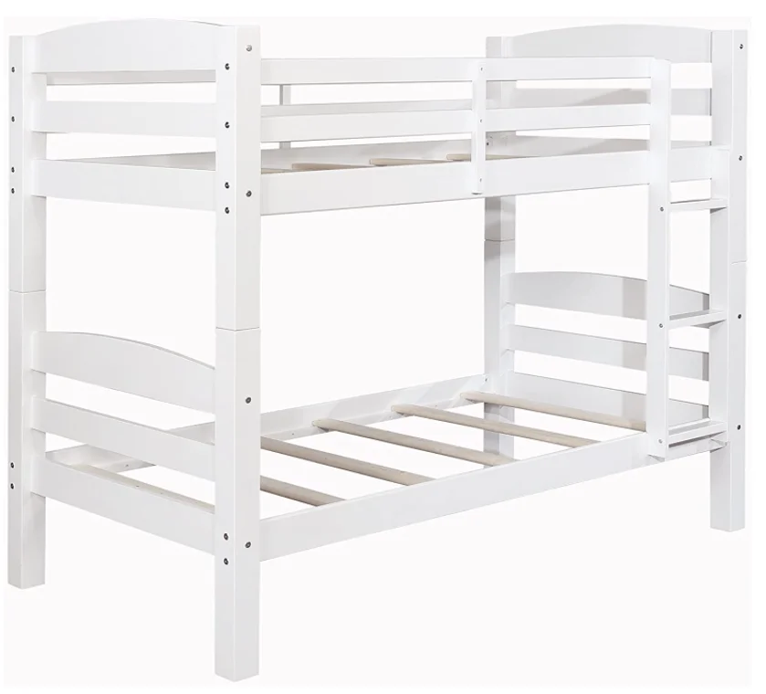  triple bunk bed Solid Wood Twin Low Bunk Bed with Slide