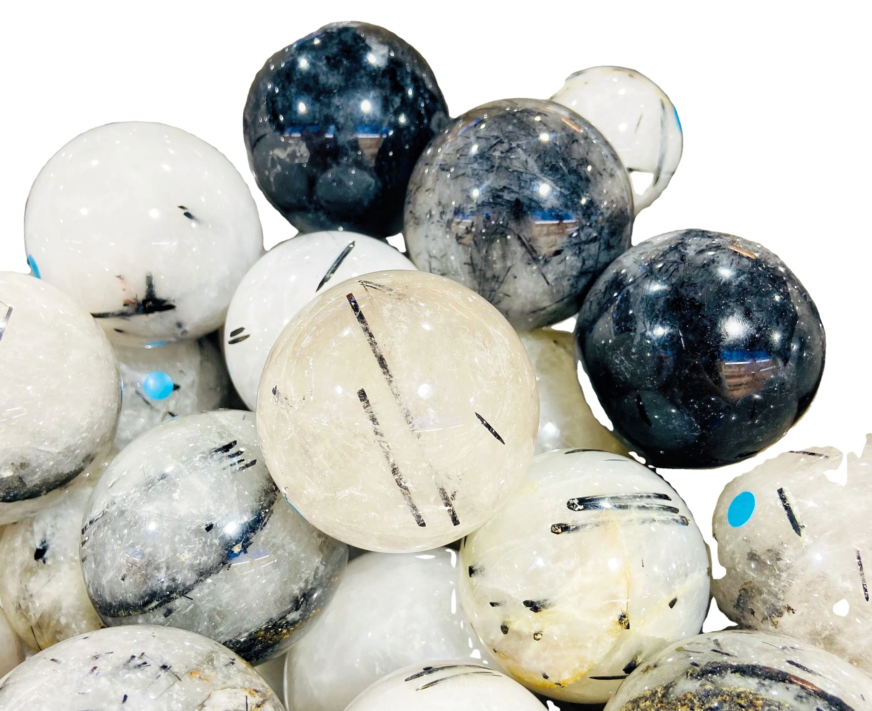 
Wholesale bulk healing black tourmaline ball decoration or gift 