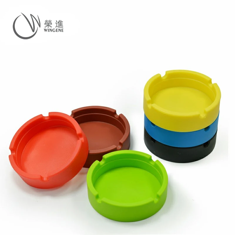 New Silicone Square Pocket Cigar Ashtray Cigarette Ash tray with Custom Logo Printed