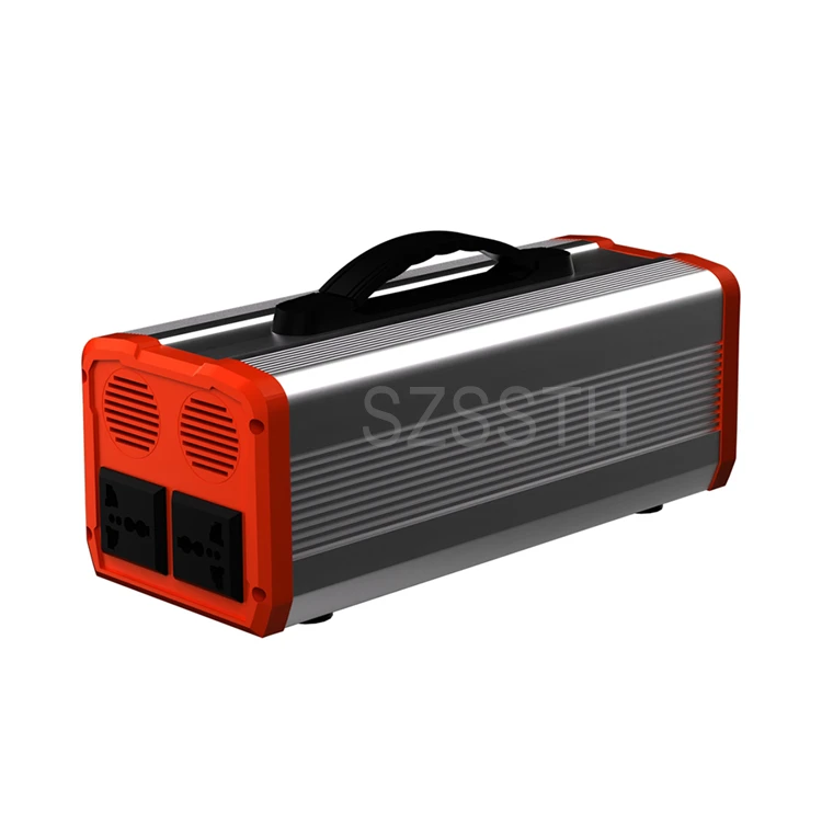 Portable power station solar generator 300W AC DC dual USB charging outdoor camping power supply solar power bank station 300W
