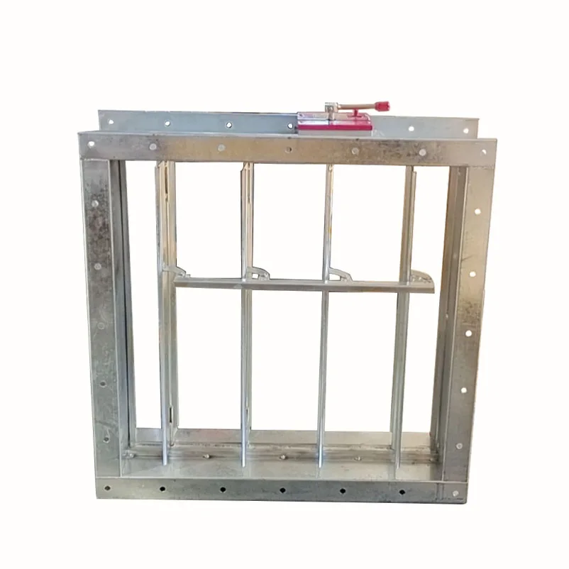 AULANS  Manual air volume split multi page air volume control valve galvanized plate air valve Multiple specifications available