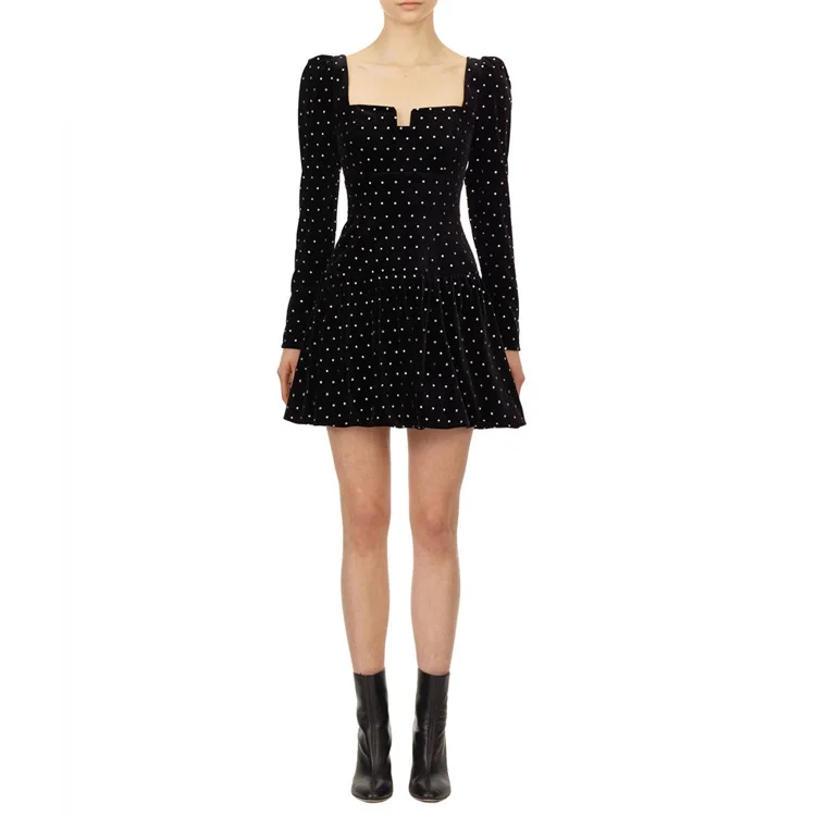 Custom Oem Quality Fashion Design Sexy Women Lady Duliang New Design Boho Mini Dress Bohemian Italian Silk