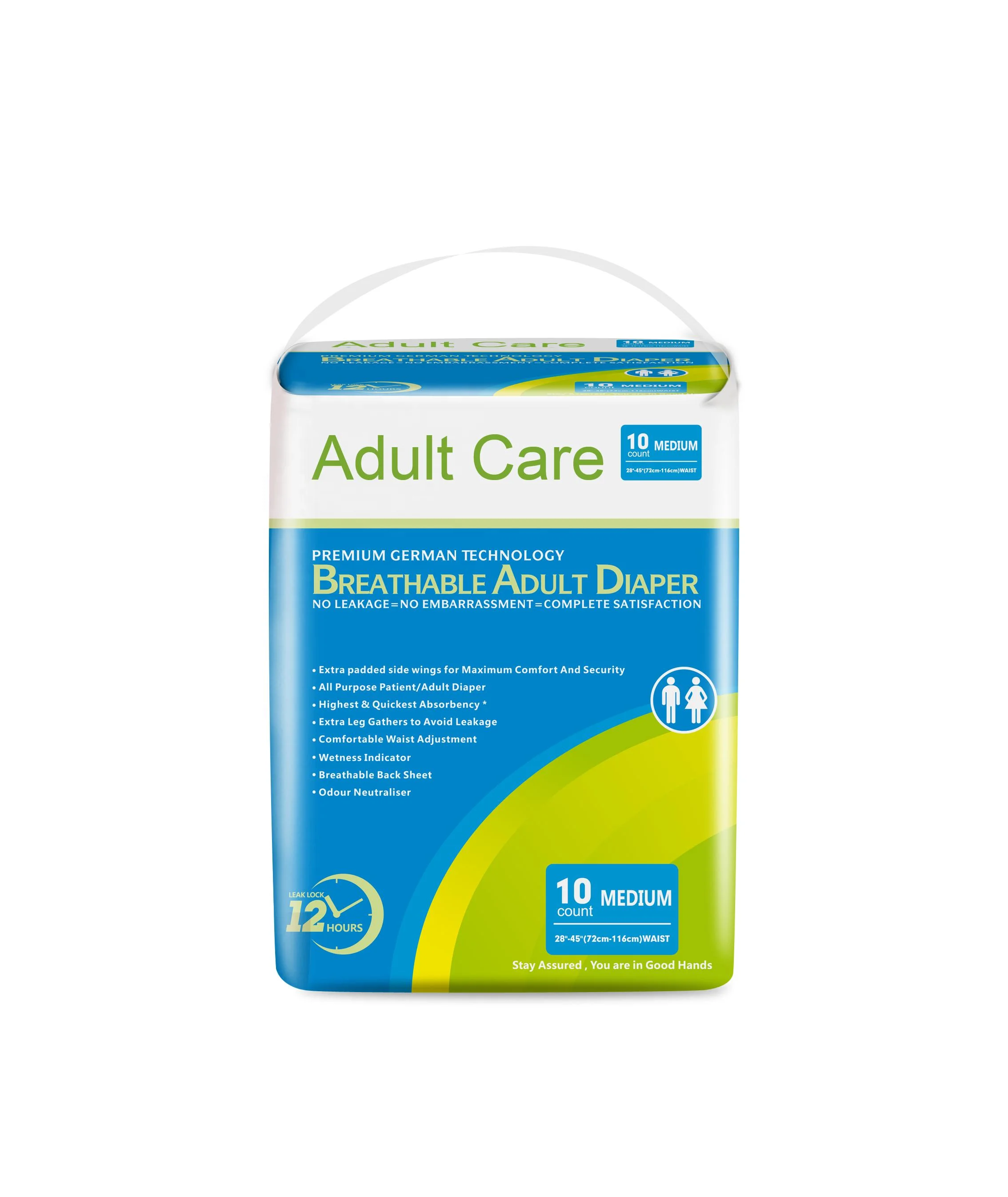 Easy to wear, soft and insensitive adult diapers for homecare inconvenience older with wholesale price