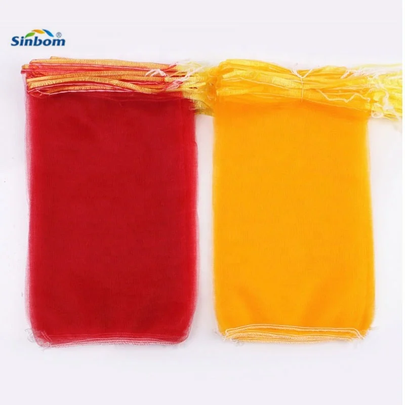 Reusable Mesh Fruit Bags Plastic Red Potato Net Bag for Onion