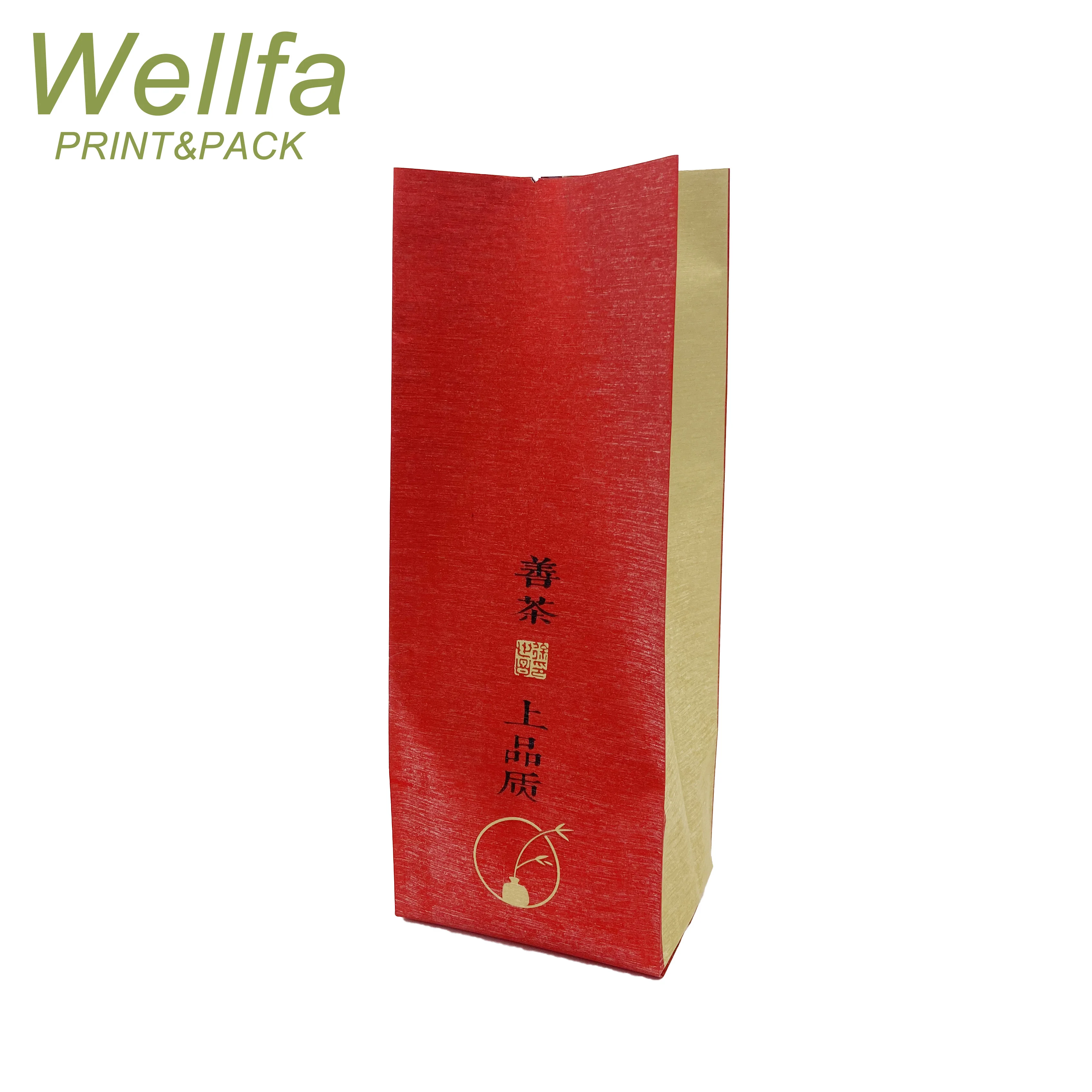 Stand up Foil Empty Tea Bags with Zipper and Individual Design for Sale