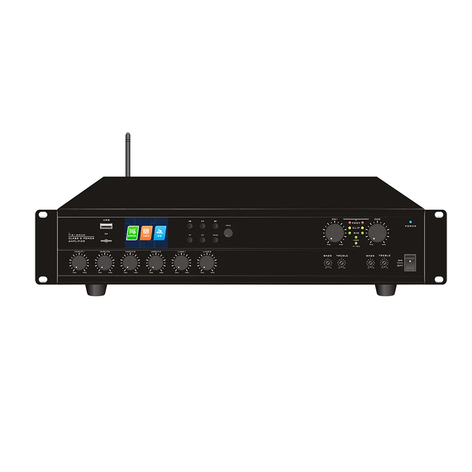 Wholesale T-2120UC  2-4 Channel Matrix Digital Mixer Amplifier