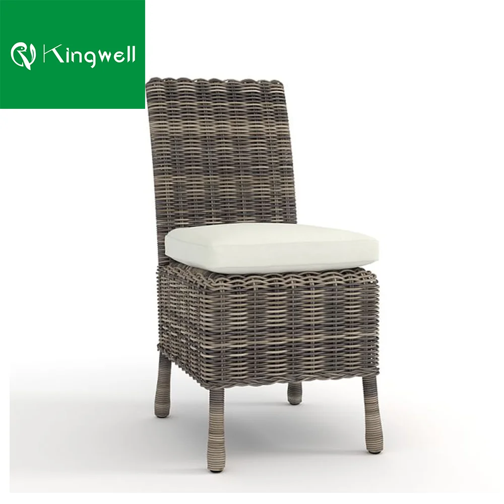 Rattan dining armrest chair wicker outdoor furniture with Ex factory price
