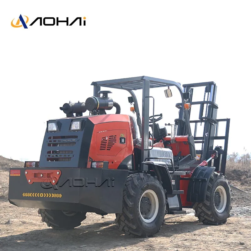 New Brand Small Forklift 3.5 Ton 4Ton Weight Capacity Forklift Diesel Engine 4x4 All-terrain Forklift