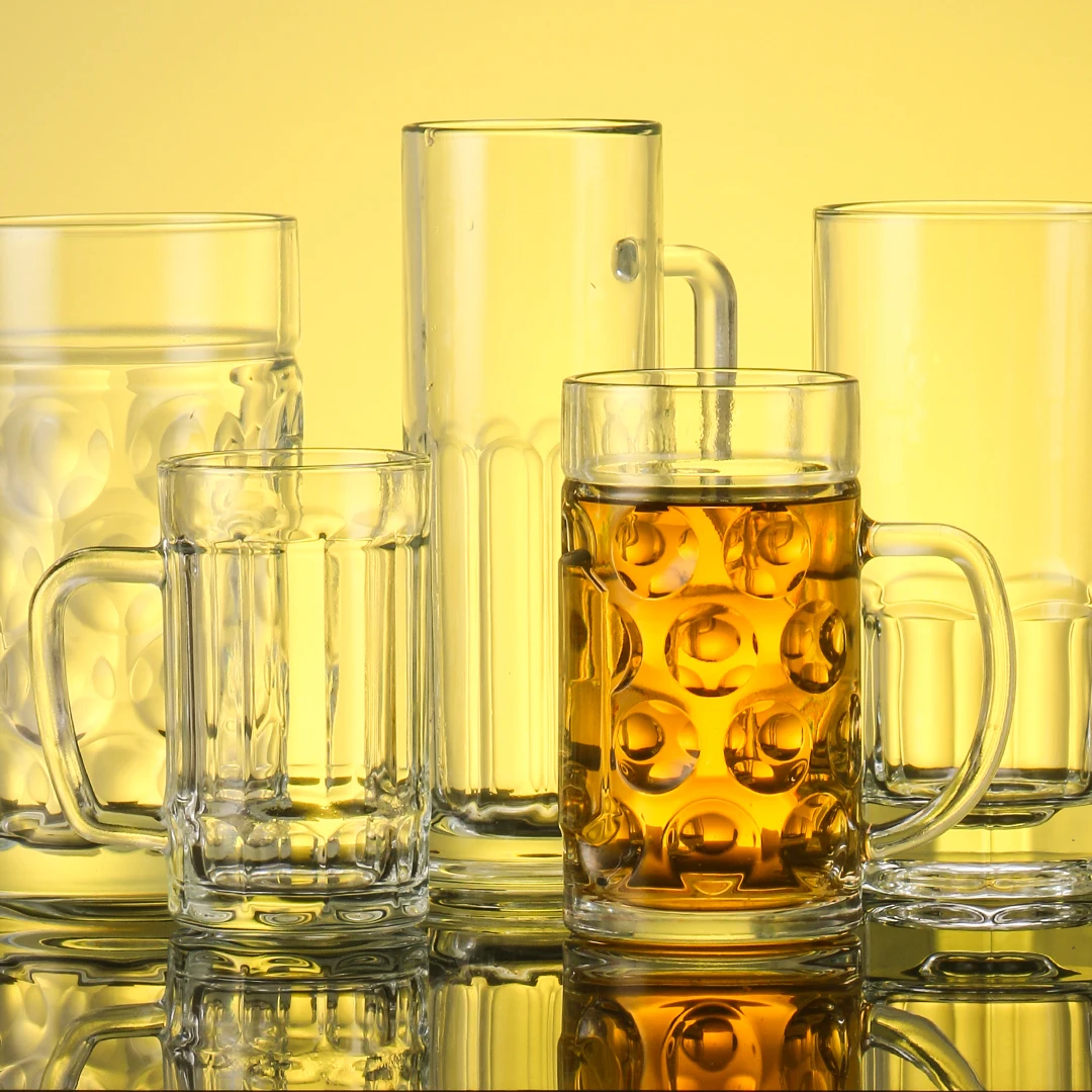 Germany Oktoberfest HB Stout stein with handle small medium large capacity sizes beer glass mug with personalized logo printing