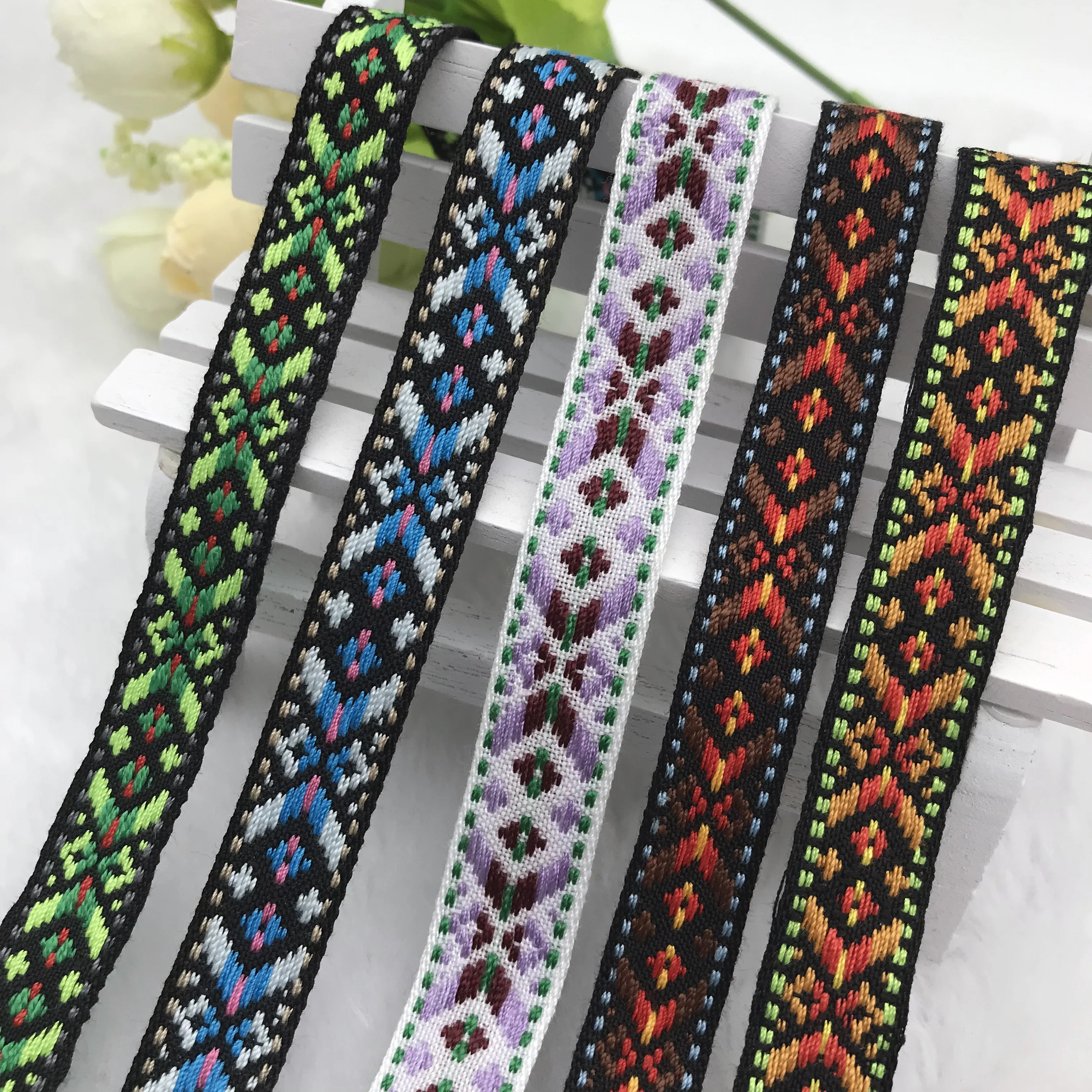 polyester damask woven jacquard ribbon jacquard webbing tape