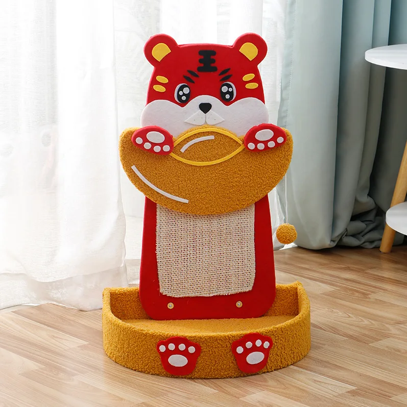 Sisal Rope Scratch Board Cat Scratching Post for Floor Or Wall Mounted Use with Toy BallWall Furniture Cat Scratcher Mat