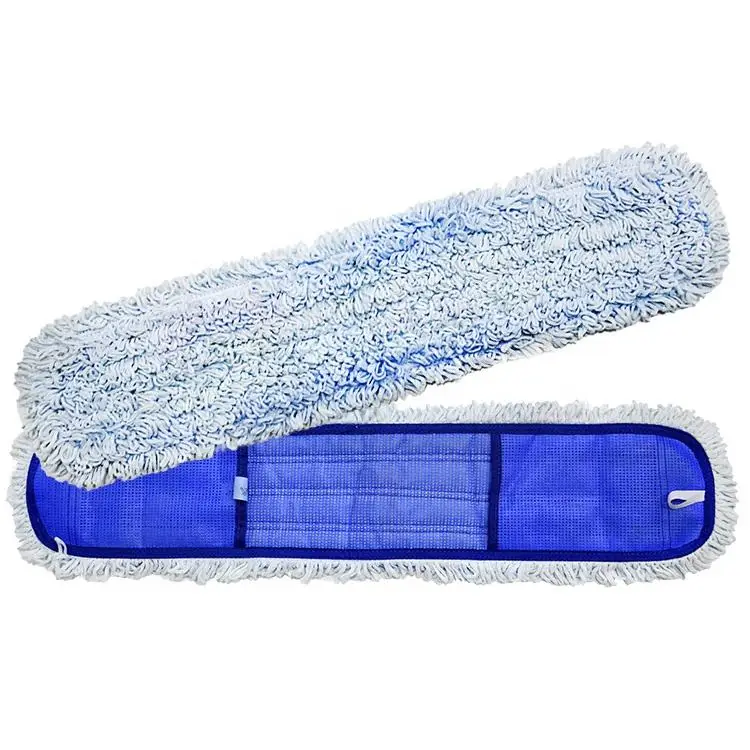 Industrial Floor Cleaner Scratch Flat Mops Cleaning Floor Dust Mop Eco Regenerated Cotton Mop Head Refill Replacement