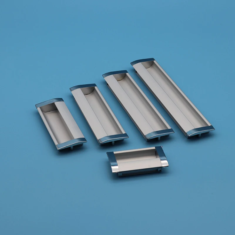 Aluminum Furniture Cabinet Drawer Concealed Handle Kitchen Dresser Wardrobe Furniture Cabinet Knobs 12mm 500pcs 43mm
