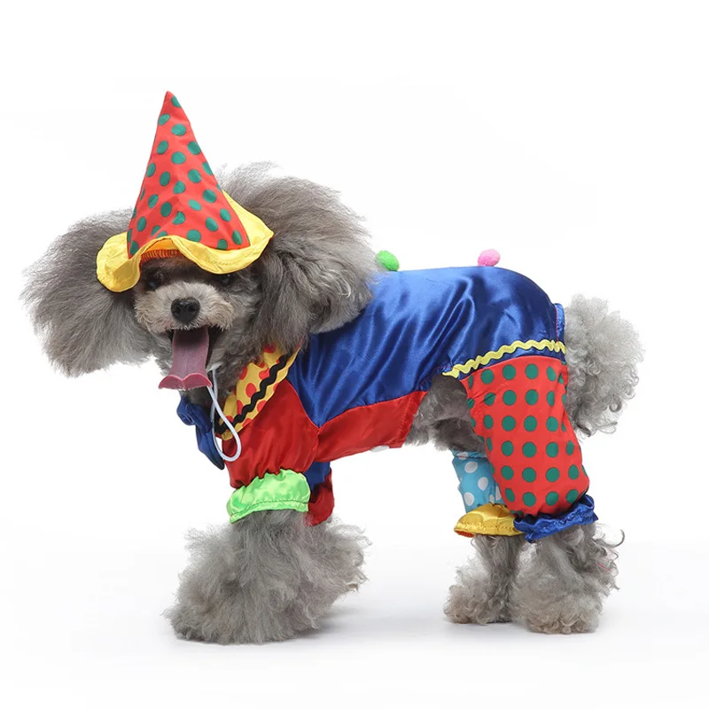 Pet Supplies Low MOQ Halloween Pet Clothes New Design Funny Christmas Decorations for Pets Dogs clothing transformation