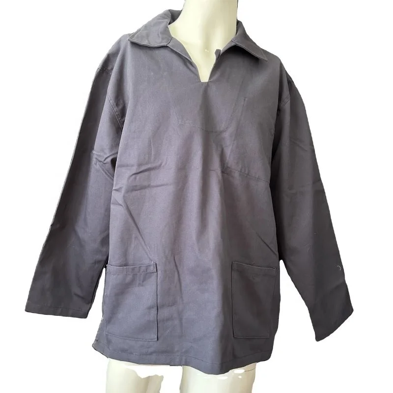 New Arrival 100% Cotton Drill Work Clothes Long Sleeve Work Jacket Customized Unisex Work Smock Wholesale