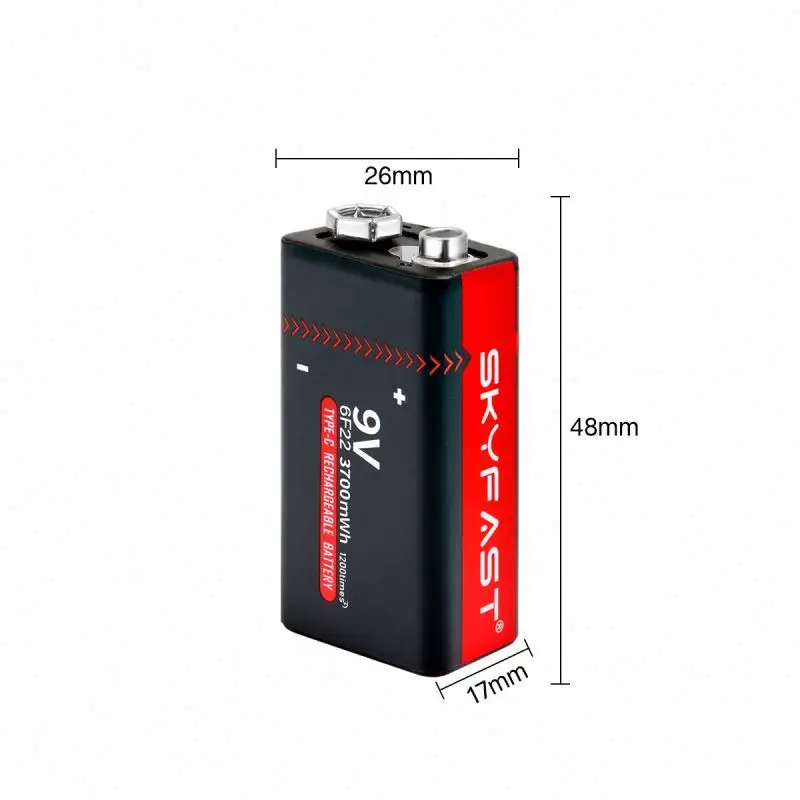 SKYFAST высокое качество 2 шт. микро USB 9 В литиевая аккумуляторная батарея 1200 мАч для рации металлоискатель массажер игрушка пульт дистанционного управления