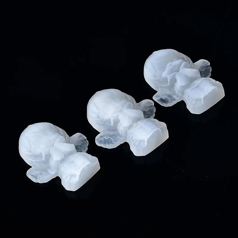 Wholesale natural crystal Selenite gypsum angel pieces quartz models healing carving crafts mascot gifts