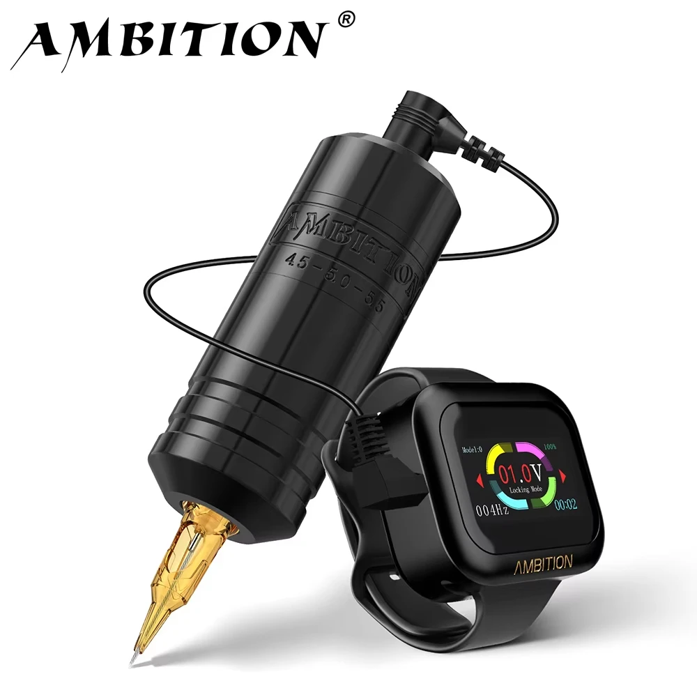 Бесщеточный мотор 36 4 5-5 0-5 5 мм вращающаяся татуировочная машина с S1 2400 мАч беспроводная батарея для часов