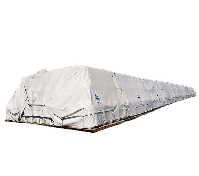 Curb wax PVC tarpaulin blue  heavy duty 650gsm Blue tarpaulin 1000d*1000D 18*18 Glossy & Matte