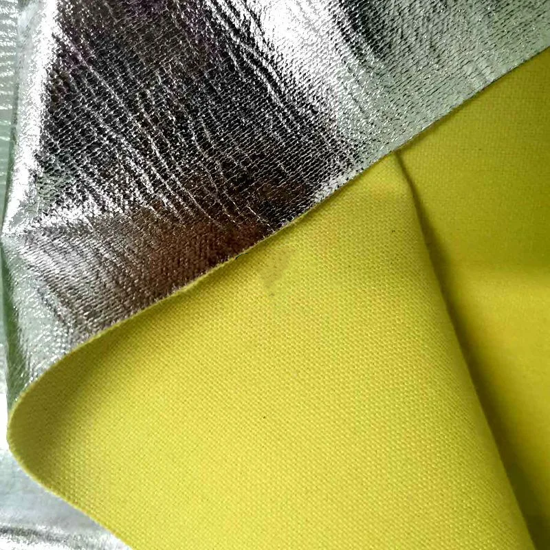 Aramid fabric High Temperature Resistant Heat Resistant for welders with aluminum coating