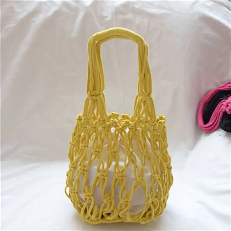 Personalized Beach Boho Bride Gift Macrame Crochet Bag Bachelorette Party Women Tote Bags