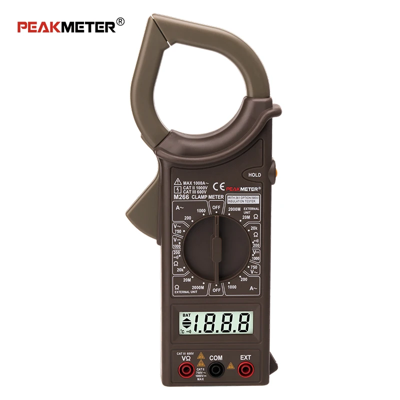 Whole-sale M266 AC Clamp Meter 200MOhm Insulation resistance measurement 1000A Current Digital ac clamp meter