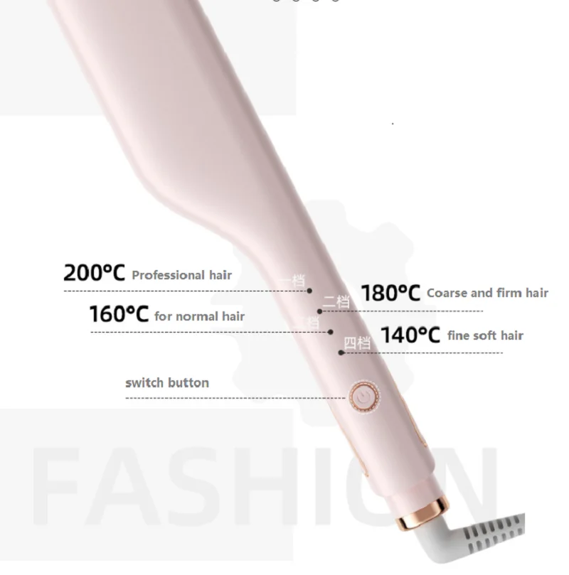 New Curling Iron Water Corrugated Splint Hair Big Waves Automatic Red Mesh Roll Curling Iron