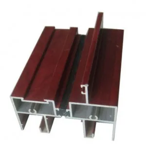 
SHENGXIN 6063 t5 wood color finished aluminium tubes/pipe profiles/ rectangular alumino 