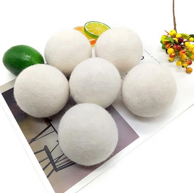 Reduce Clothing Wrinkles Naturally reusable 100% New Zealand Chemical Free Fabric Softener Organic Wool Dryer Balls