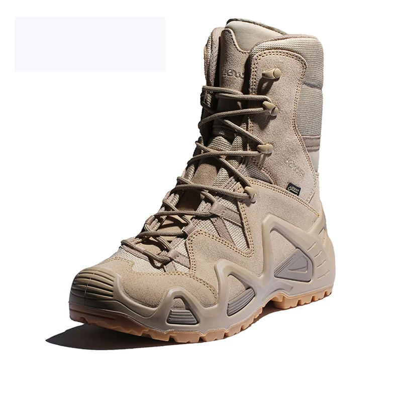 Custom waterproof anti colliion jungle climbing shoes high low top outdoor footwear men lowa tactical boots