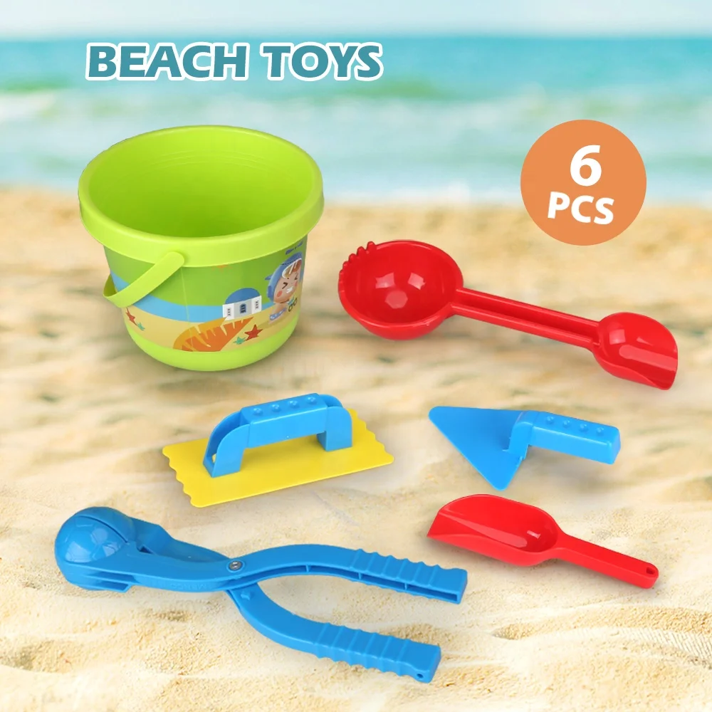 Snowball Maker Baby Beach Toys Sand Set for Kids Snow Toy Mold Kits Outdoor Summer Winter Toy with Bucket