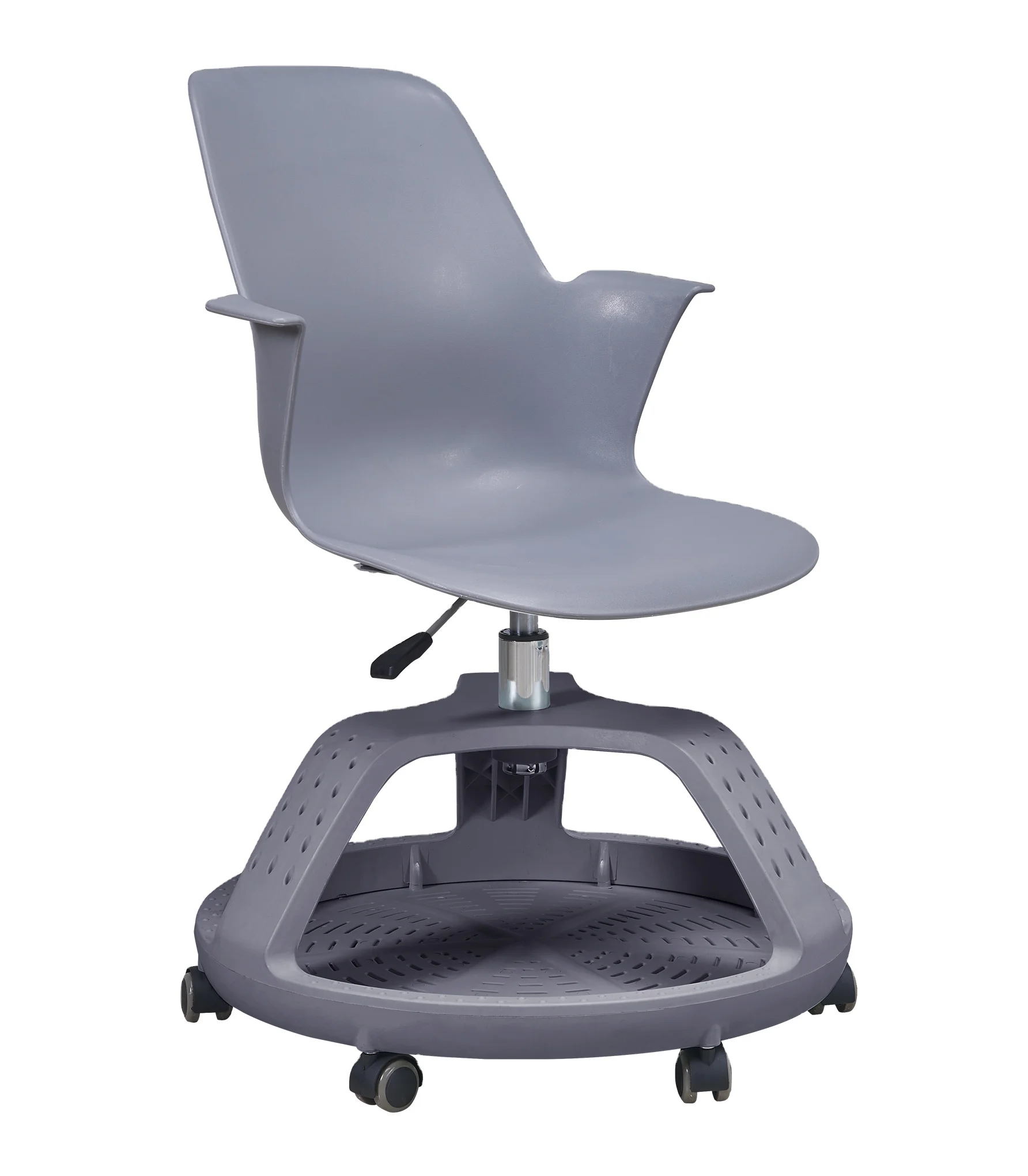 University Classroom Swivel Chair Node School Furniture Chair with Wheels for Student Disc Chair Knock Down 1-3 Years ISO 9001