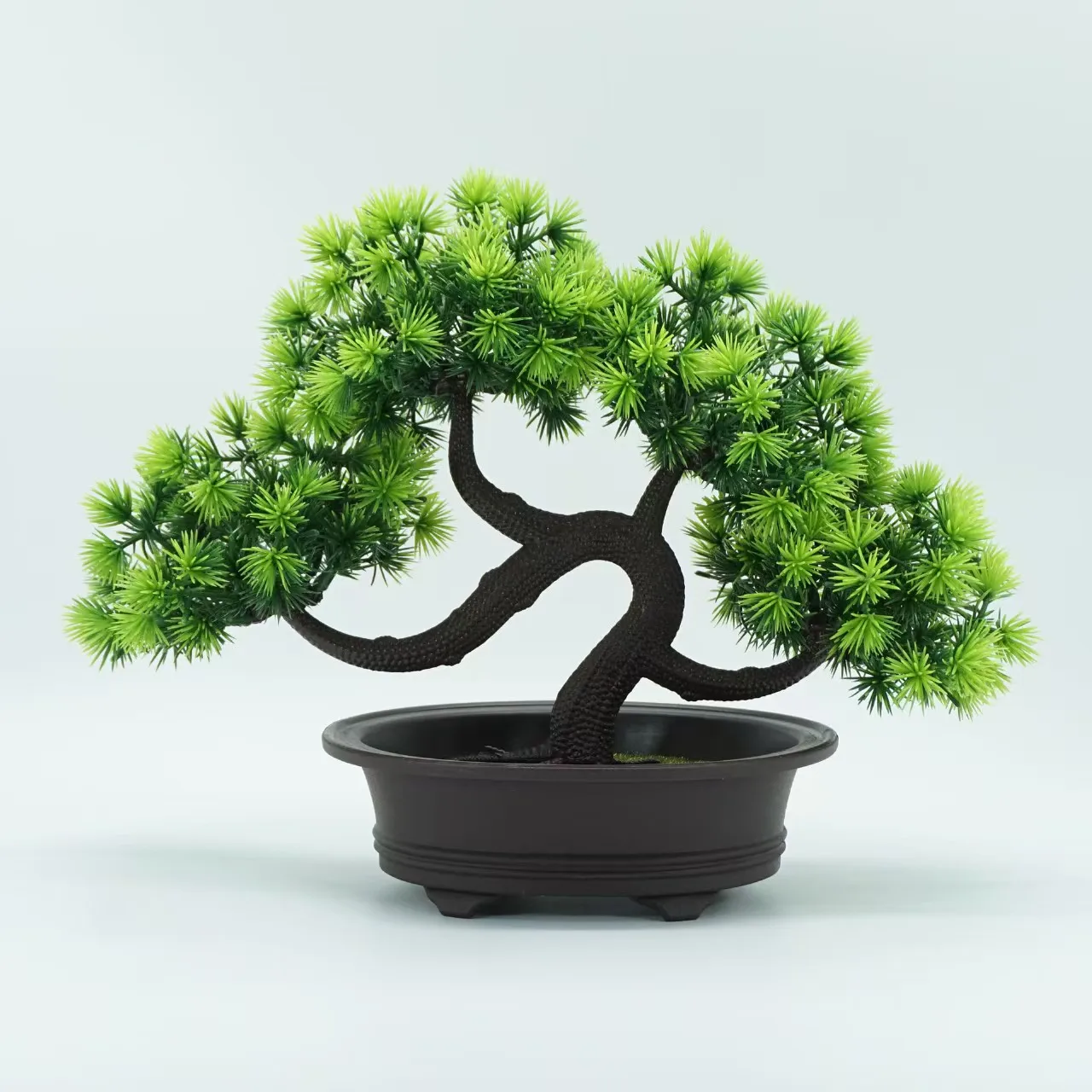 Wholesale New Longevity Pine Bonsai Decoration Artificial Flowers Tree for Wine Cabinet Home Desktop Welcome