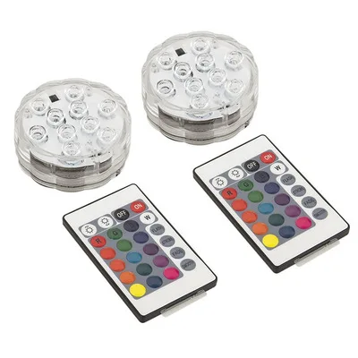 Underwater Battery Operated Remote Control Wireless Submersible Led Swimming Pool Lights