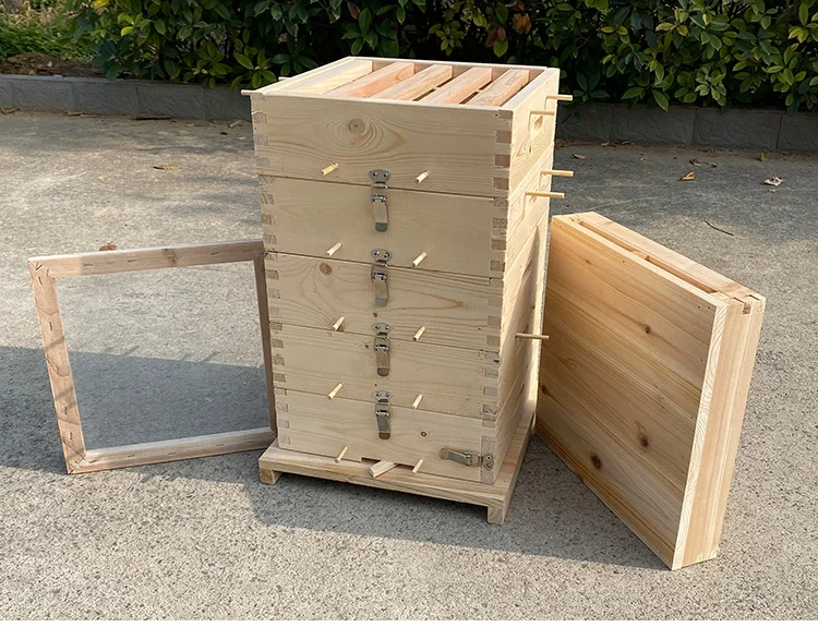 High quality China fir 3/5 layers bee hive hot sale