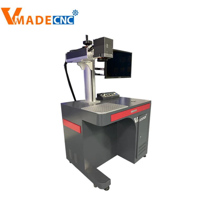 Raycus Jpt 20W 30W 50W 100W Mopa Color Fiber Metal Plastic Laser Marking Cutting Engraving Machine with Rotary