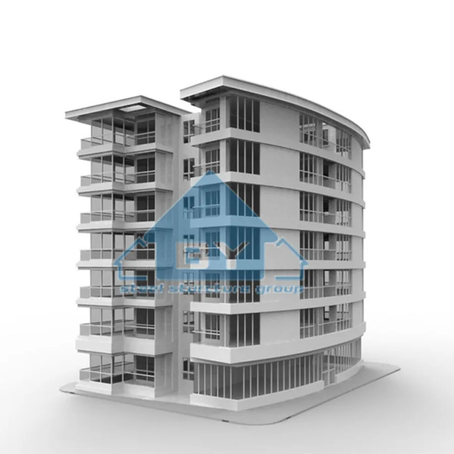 New design Hot Sale Multi-Story Prefabricated House Steel Structure Apartment