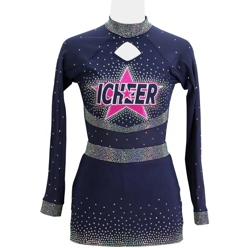 2022 latest style OEM free design all star cheer dance costumes custom cheerleading uniforms