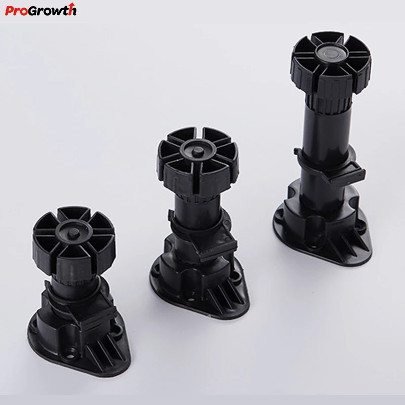 Factory wholesale black height adjustable thickened plastic cabinet feet for Furniture sofa